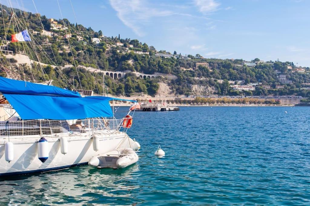 #40 Bright Sea View Suite For 6 2Mins Walk Port & Sea Villefranche-sur-Mer Eksteriør bilde