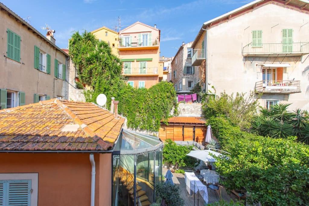 #40 Bright Sea View Suite For 6 2Mins Walk Port & Sea Villefranche-sur-Mer Eksteriør bilde