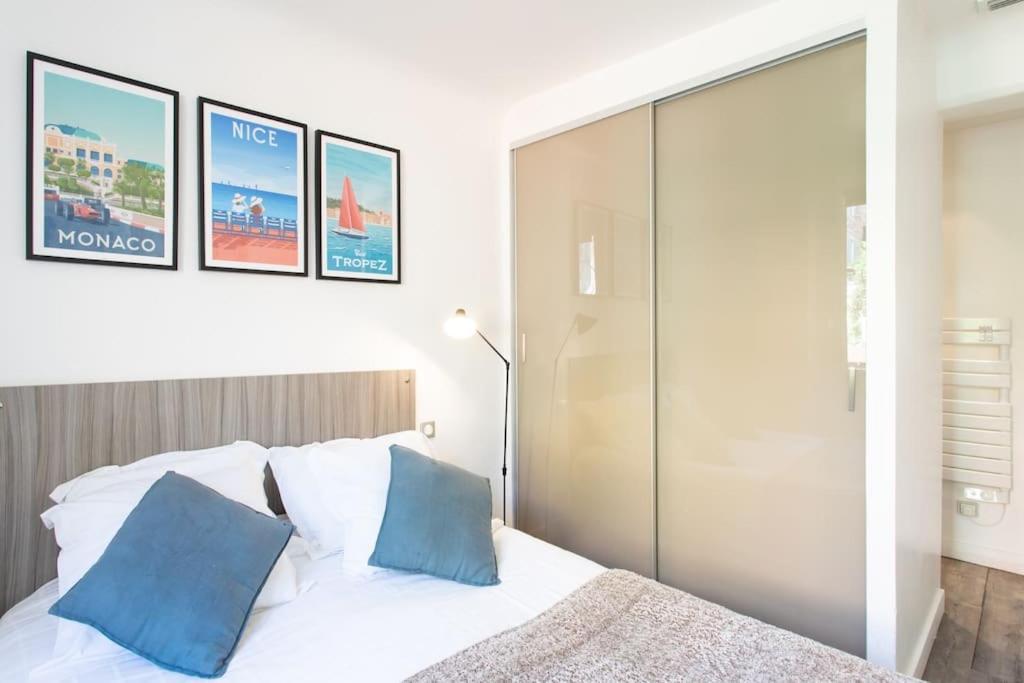 #40 Bright Sea View Suite For 6 2Mins Walk Port & Sea Villefranche-sur-Mer Eksteriør bilde