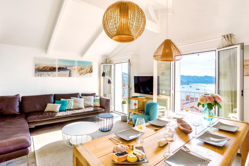 #40 Bright Sea View Suite For 6 2Mins Walk Port & Sea Villefranche-sur-Mer Eksteriør bilde